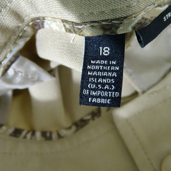 Talbots Stretch Pants Trousers Women Size 18 Tan - Picture 6 of 7